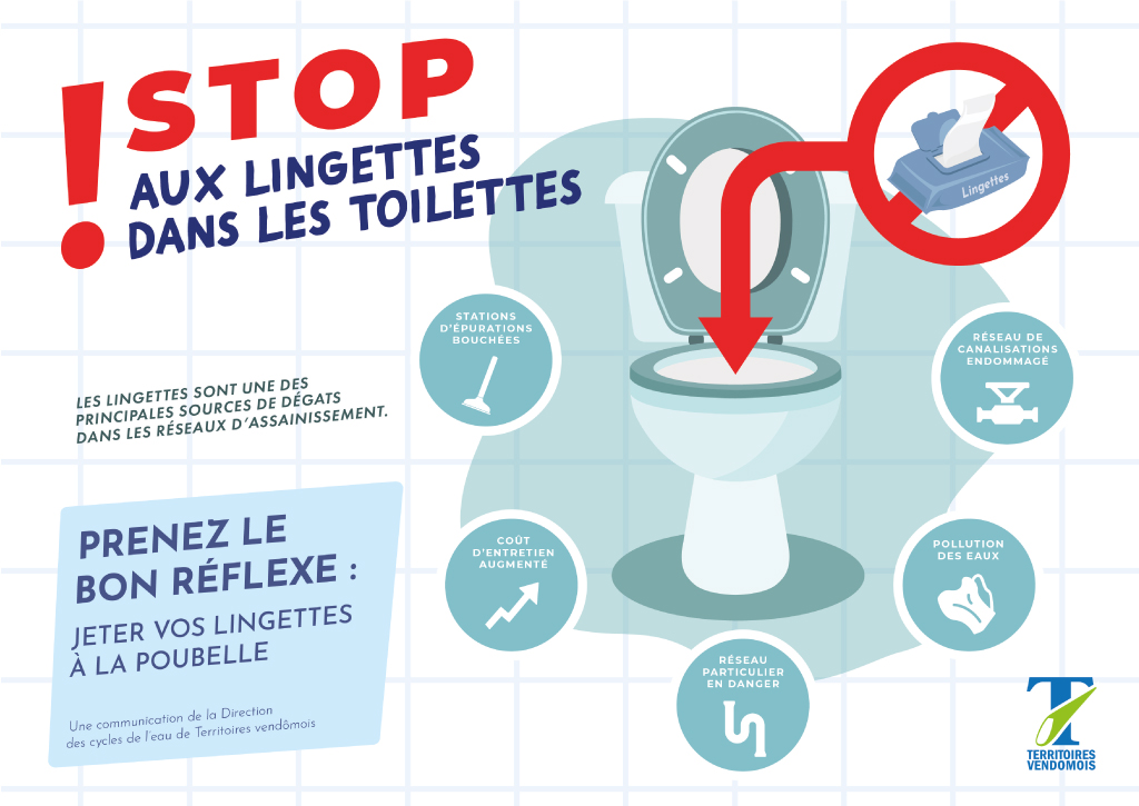 Stop aux lingettes dans les WC - Mairie de Neuvillalais